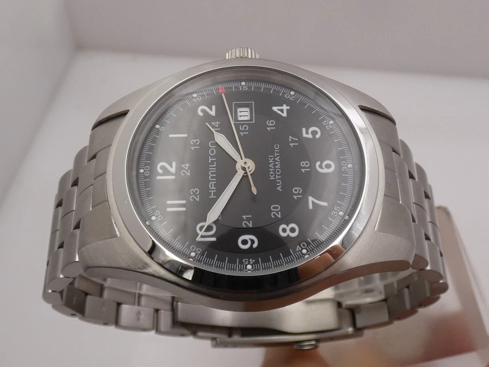 HAMILTON KHAKI FIELD H705450 AUTOMATICO WITH BOX BRACCIALATO OROLOGIO - Immagine 2 di 4