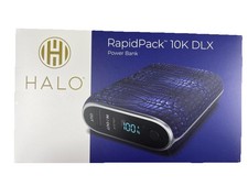 Halo RapidPack 10K DLX Power Bank with USB-A Output/USB-C Input Color -BLUE