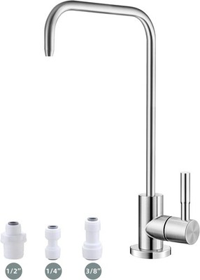 Brushed Nickel Drinking Water Faucet Non Air Gap Stainless Steel Filtered Faucet