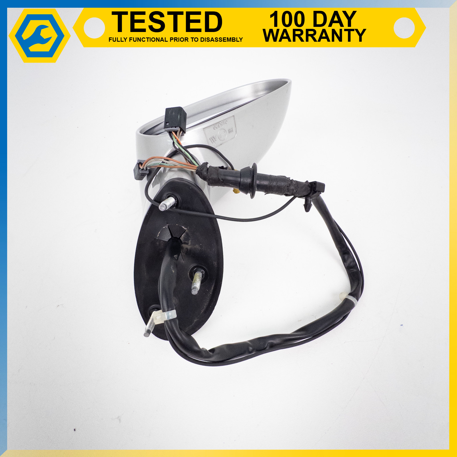 05-13 CHEVROLET CORVETTE C6 FRONT RIGHT POWER FOLD DOOR MIRROR SILVER OEM