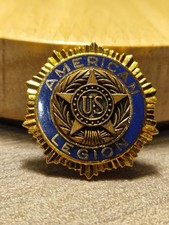 Alte Knopflochbrosche Abzeichen American Legion, Militaria, Gestempelt (23)