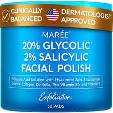 Glycolic Acid Pads  2 Salicylic Acid   Toner Pads for Face with 20 Glycolic A