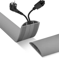 Floor Cord Cover, Cable Protector, 0.63W X 0.31H Inches, Wire Cover for Extensio