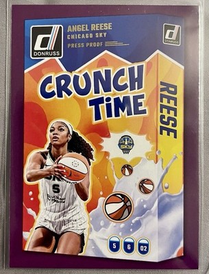 Angel Reese - 2025 Panini Donruss WNBA CRUNCH TIME Press Proof Purple #7