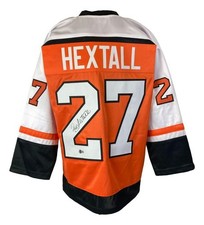 Ron Hextall Signed Philadelphia Flyers Jersey Beckett/1st Goalie to Score a Goal