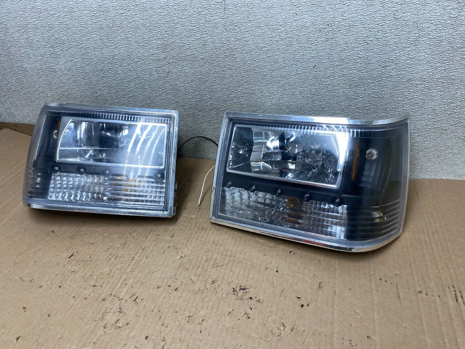 Jeep Grand Cherokee 1993-1998 juego faros halógenos LED DRL U8165 DG Foto 2 de 4
