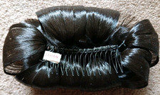 Vtg NOS Large Hair Clip Japan Fake Hair Flowers Comb Women Accessories w Box HTF