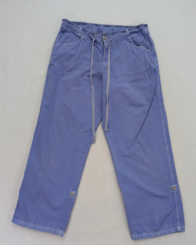 Pantalones para mujer Fresh Produce talla XL púrpura sarga cordón pierna ancha Foto 2 de 4