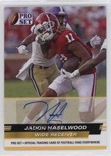 2022 Leaf Pro Set Draft Auto Gold Jadon Haselwood #PSA-JH3 Auto 2b7