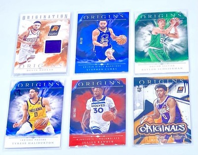 NBA Panini Origins Lot Of 6 Stephen Curry/99 & Derin Booker Game-Used patch