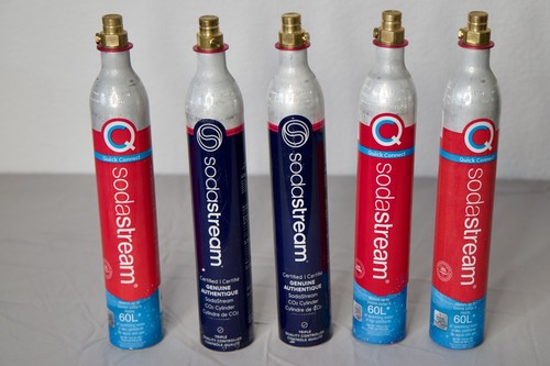 SodaStream CO2 Spare Carbonator Cylinders 60L Metal Pack of 5