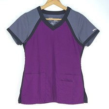 Greys Anatomy Active Scrub Top Womens Small Shirt Short Sleeve Nursing Techwear