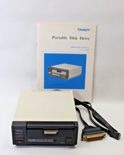 Tandy Portable Disk Drive - 26-3808 -3.5" Floppy Drive w/RS-232C cable -Untested