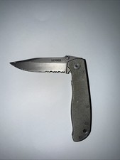 Gerber Pocket Knife Lockback 4660617A Made In USA Stainless Steel