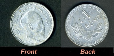 North VIETNAM 1946 Coin: 1 Dong Ho Chi Minh (2026-NVN05)