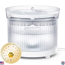 HomeRunPet Wireless Cat Water Fountain - Easy-Clean, Durable Multi-Cat Dispenser