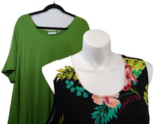 Susan Graver Set of 2 Liquid Knit Print and S...