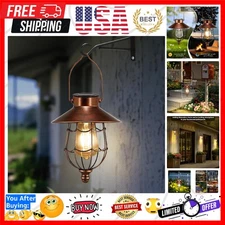 Charming Solar Lantern for Outdoor Use - Vintage Style with Automatic Sensor