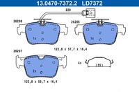 Bremsbelagsatz Scheibenbremse ATE Ceramic 13.0470-7372.2 FüR Audi A3 Sportback