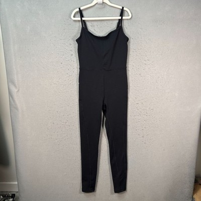 Wilfred Free Womens Size XS Black Spaghetti Strap Jumpsuit Nylon-Blend
