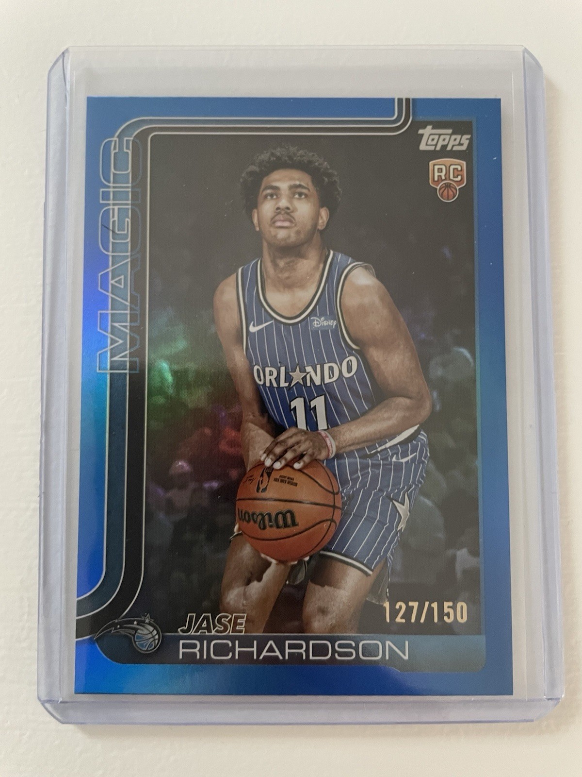2025-26 Topps Basketball Jase Richardson Blue Rainbow /150 #225 Magic