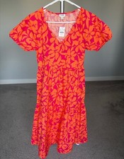 J. Crew Floral Tiered Midi Dress