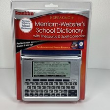 NEW Franklin Electronics MWS-1940 Speaking Merriam-Webster's School Dictionary