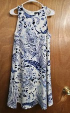 Lauren Ralph Lauren Paisley Floral Multi-Color Sleeveless A-Line Dress Size 10
