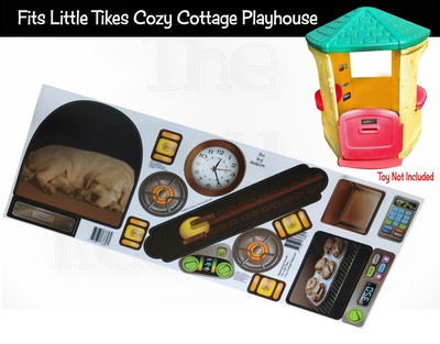 Toy Restore Replacement Stickers fits Little Tikes Cozy Cottage