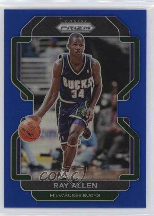 2021-22 Panini Prizm Blue Prizm 122/199 Ray Allen #251 HOF fi8