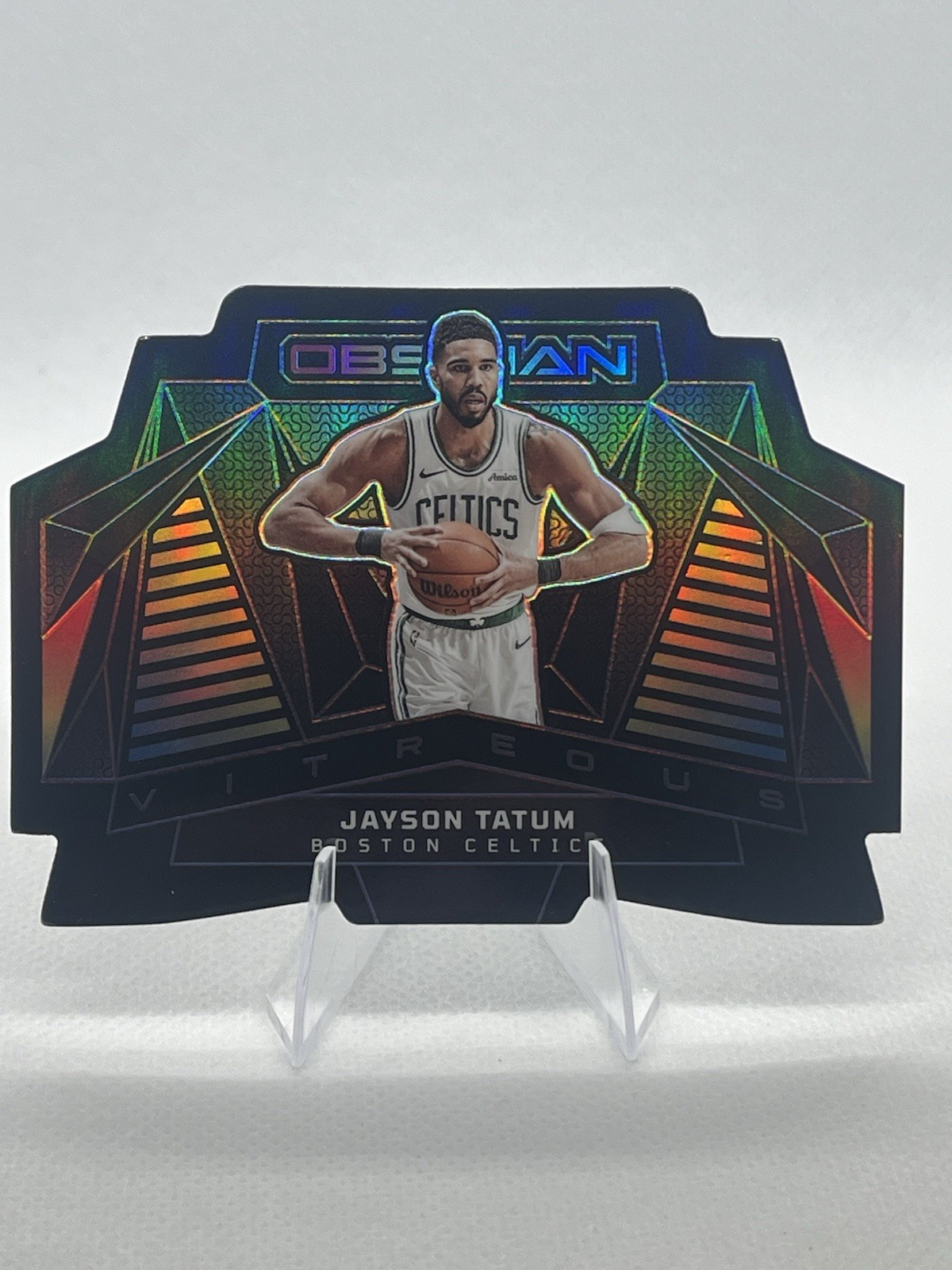 PANINI OBSIDIAN VITREOUS JAYSON TATUM #11 BOSTON CELTICS 2024-25 NBA INSERT