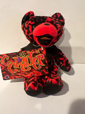 Grateful Dead C C Rider Red Black Plush Bear With Tags by Liquid Blue