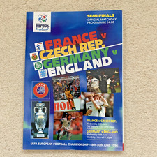 EURO 96--SEMI-FINALS--FRANCE v CZCH REP. and GERMANY v ENGLAND--FOOTY PROGRAMMME