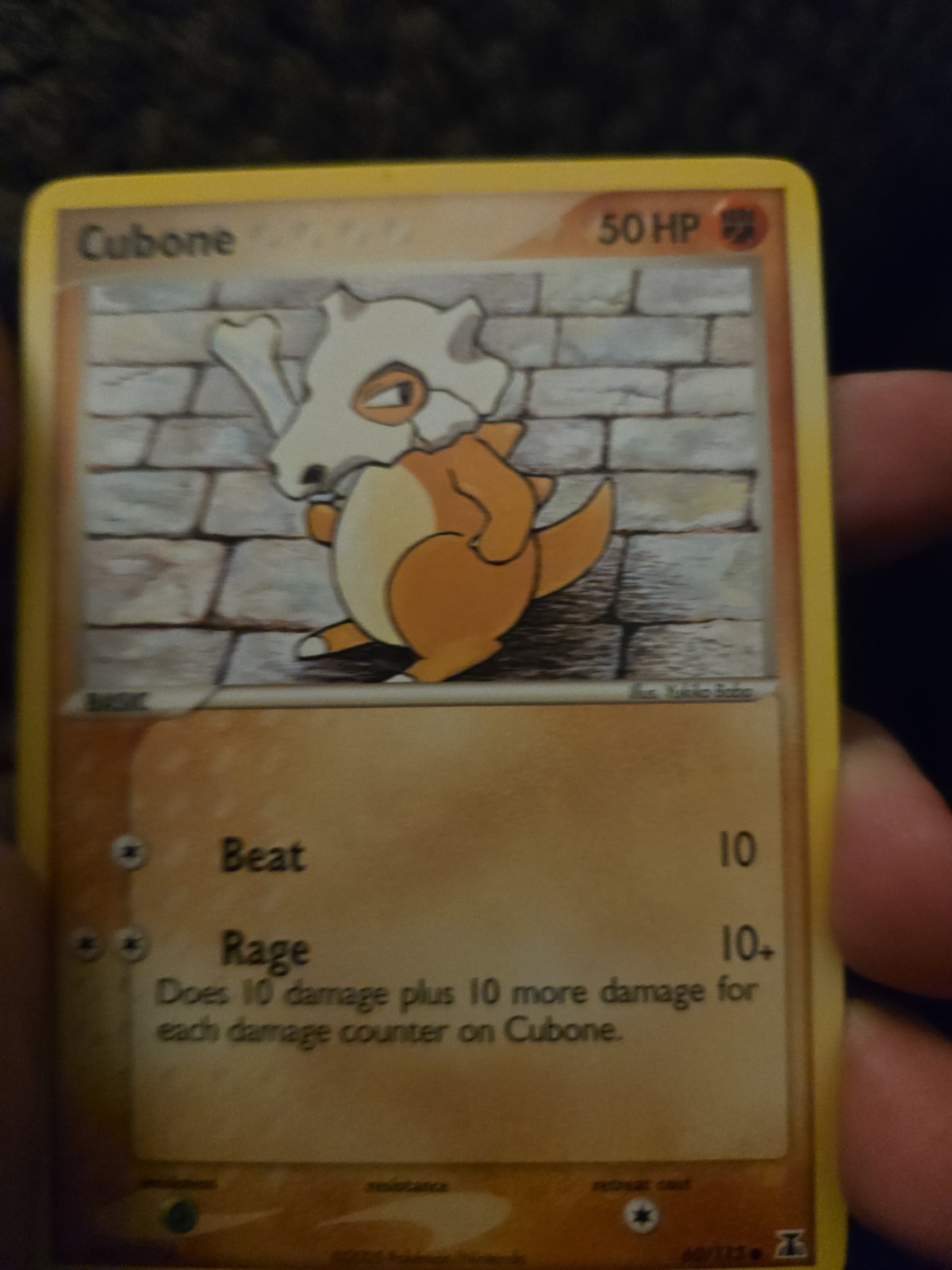 Pokémon TCG Cubone 60/113 FireRed & LeafGreen Non-Holo Car