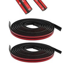 2 PCS Car Weather Stripping, 11.5 Ft Windshield Rubber Seal, T-Shape Cuttable...