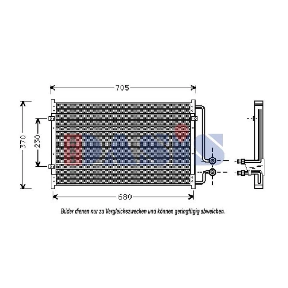 QR-PARTS Condensateur Climatisation pour Chevrolet Blazer S10 - Photo 1/1