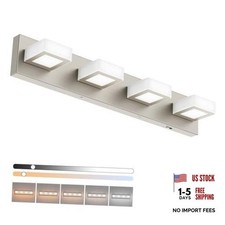 5 Color Temperature Brushed Nickel Vanity Lights 26 inch Brushed Nickel-5 CCT