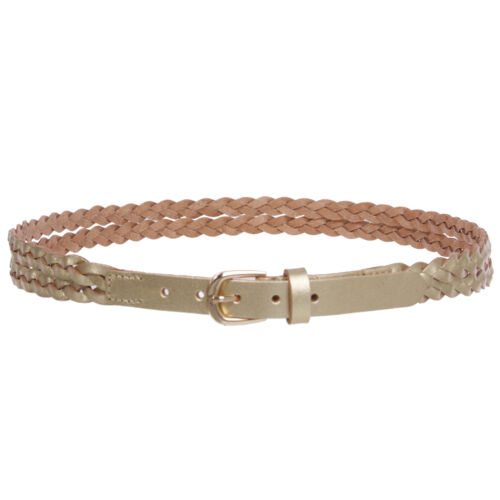 Women's Combinative Casual Leather Braided Double Belt - Picture 7 of 38