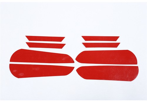 Red Carbon Fiber Interior Door Armrest Panel Decor Trim for Dodge Ram 1500 2018+ - Foto 10 di 18