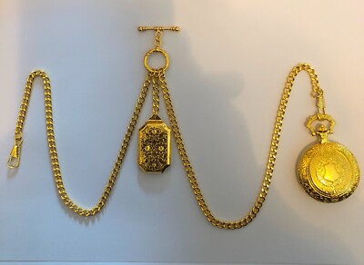 Chaîne De Montre Barre Simple Couleur Or - Albert - Tout Neuf Avec étiquettes