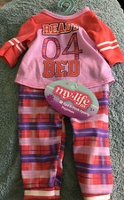 My Life as a Doll Red Pink Sporty Pajamas