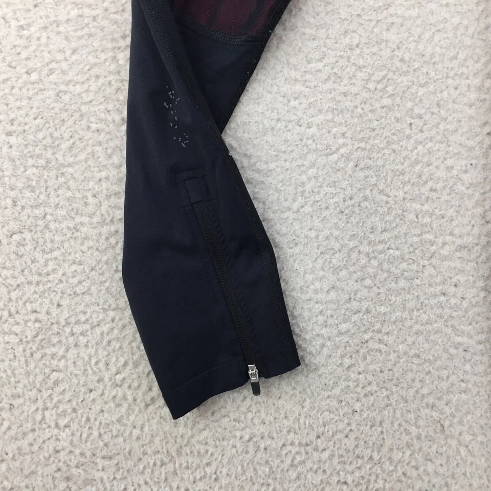 Asics Black Polyester Gym Leggings Fitness Sports Running Yoga Women UK Medium - Image 4 of 4