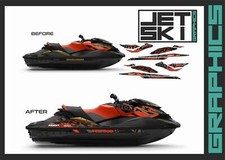 SEADOO RXP RXPX 300 2019 2020 for Lava red decals stickers graphics kit