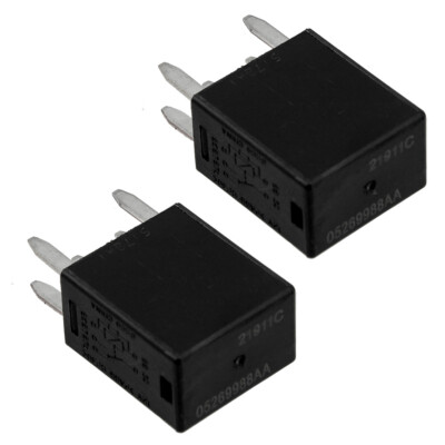 2x Power Relay Replace Fits For Chrysler Dodge Jeep Plymouth 21911C 05269988AA