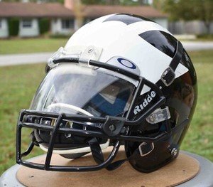 交渉可　schutt ヘルメット　Pro Air II Vtg Schutt Pro AiR II Game Used Worn sz Med Metallic Royal