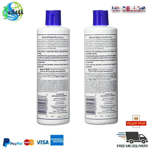 Mane 'N Tail Herbal Gro Shampoo and conditioner twin pack 355ml- UK SELLER - Image 2 of 4