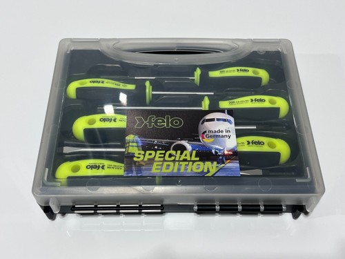 FELO Germany 200 961 56 - 6pc Phillips Flat Special Edition Neon Screwdriver Set - Picture 2 of 9