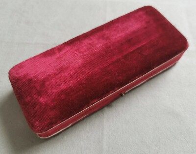 Eberhard & Co. rare vintage watch box red velvet for extra strong good condition