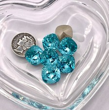 Light Turquoise F 12mm Swarovski 4470 Cushion Cut Stone