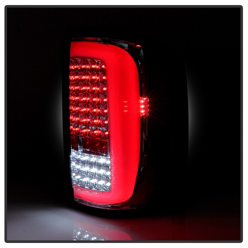 2014-2018 GMC Sierra 1500 2500HD 3500HD Chrome LED Tube Tail Lights Brake Lamps - Picture 7 of 9